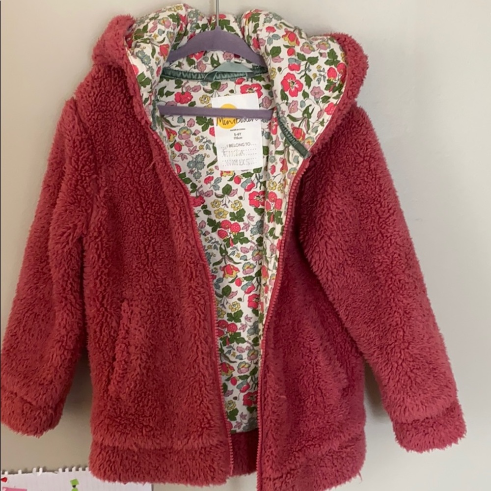 Mini Boden Thick Jacket w/ ears - 5-6Y